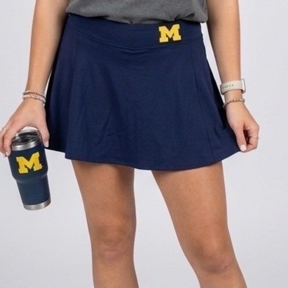 University of Michigan Wolverines Women's Skort Skirt Navy Blue Athletic - Large